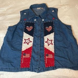 Vintage Fashion Bug jean vest